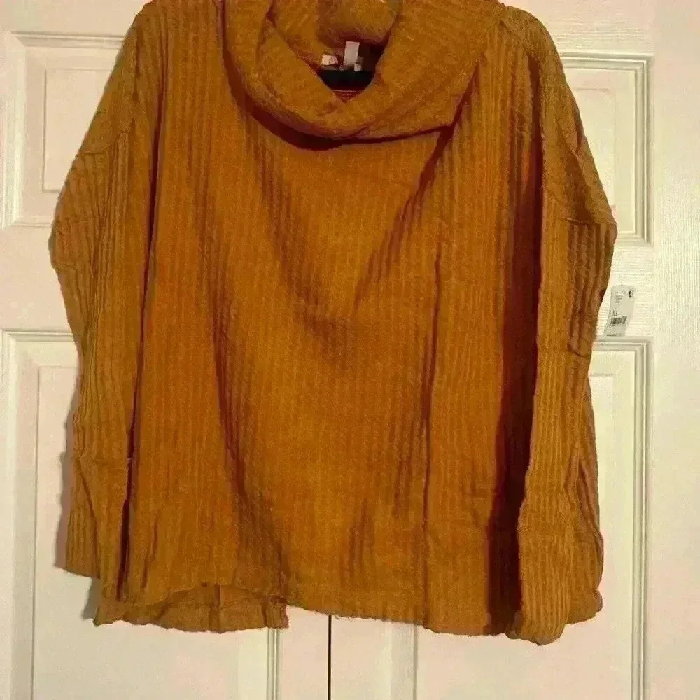 Free People Juicy Long Sleeve Waffle Knit Thermal Shirt Canyon Moon NWT - Picture 2 of 4